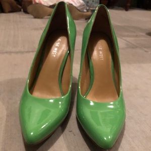 Nine West Green Heels